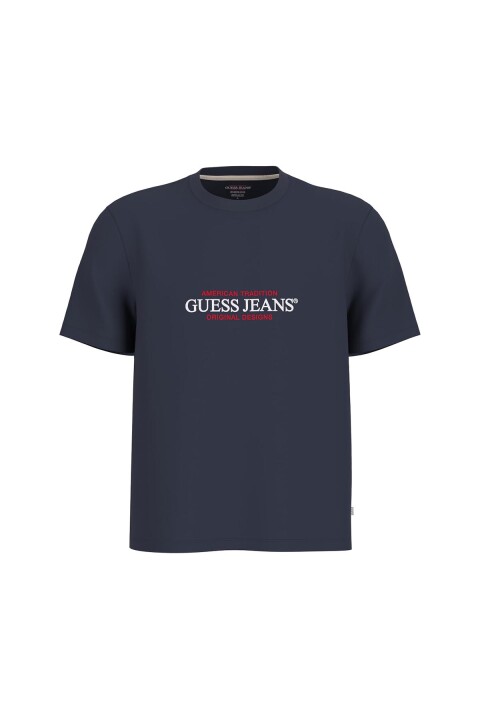 Erkek GJ SS Reg America T-Shirt - Lacivert 