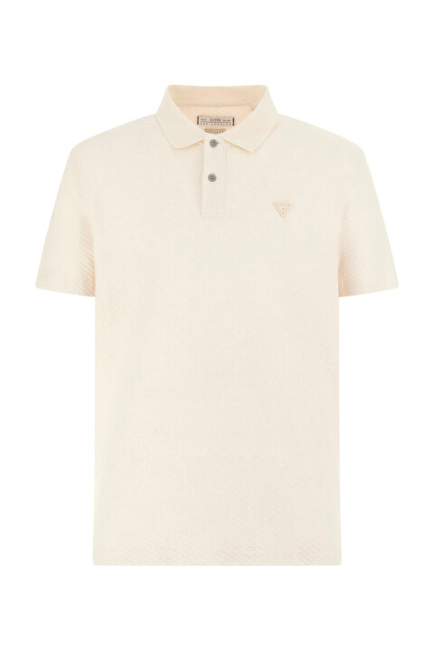 Erkek Gj Üçgen Logo T-Shirt - Beyaz 