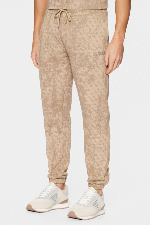 Erkek Gotam Cuffed Eşofman Altı - Bej 