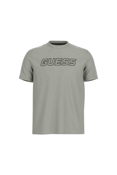 Erkek Guess Arlo CN T-Shirt - Yeşil 