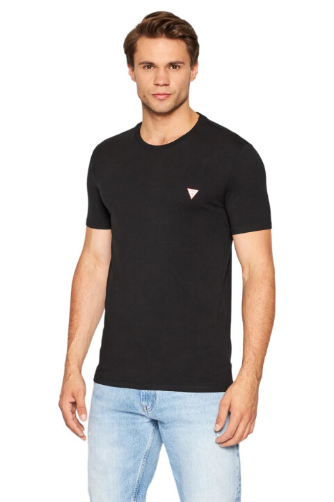 Erkek Guess Cn Ss Core T-Shirt - Siyah 