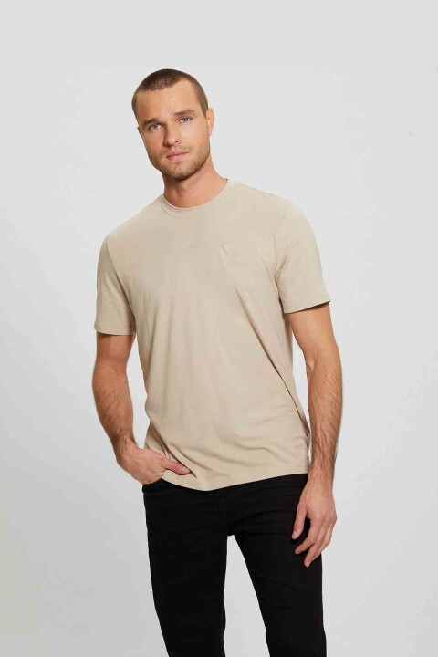 Erkek Guess Hedley SS T-shirt - Bej 