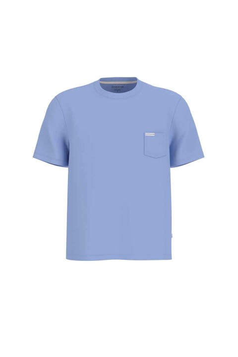 Erkek Guess Jeans Cep Detaylı Regular T-Shirt - Açık Mavi 