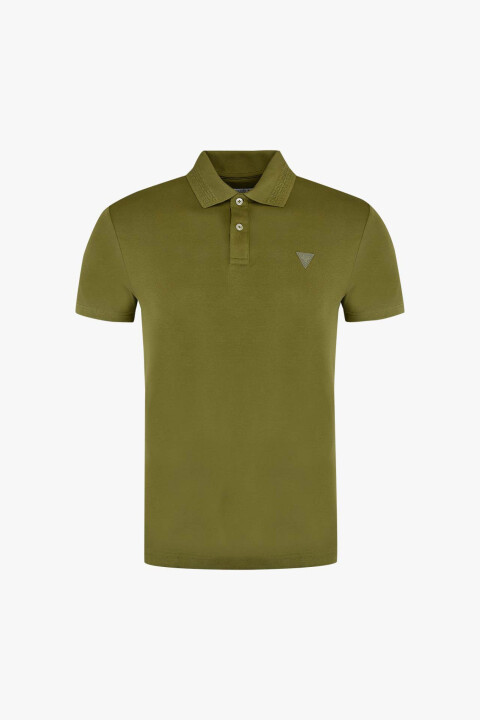 Erkek Guess Nolan Ss Polo Kısa Kollu Polo - Yeşil 