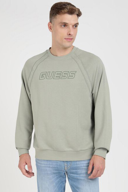 Erkek Henriko Sweatshirt - Yeşil 