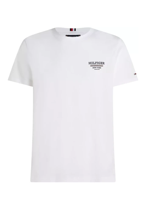 Erkek Hılfıger Global Strıpe Tee T-Shirt-Beyaz 