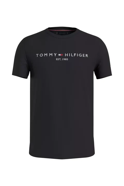 Erkek Im Core Tommy Logo T-Shirt-Siyah 