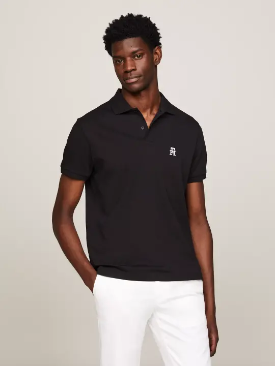 Erkek Imd Interlock Reg Polo T-Shirt-Siyah 