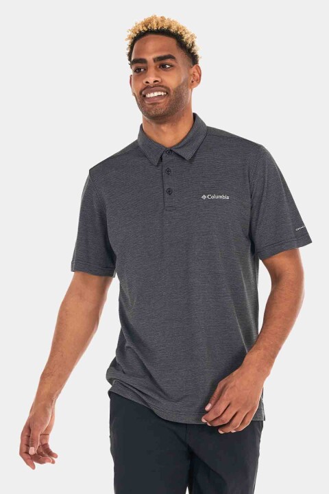 Erkek Kısa Kollu Polo T-Shirt - Siyah 