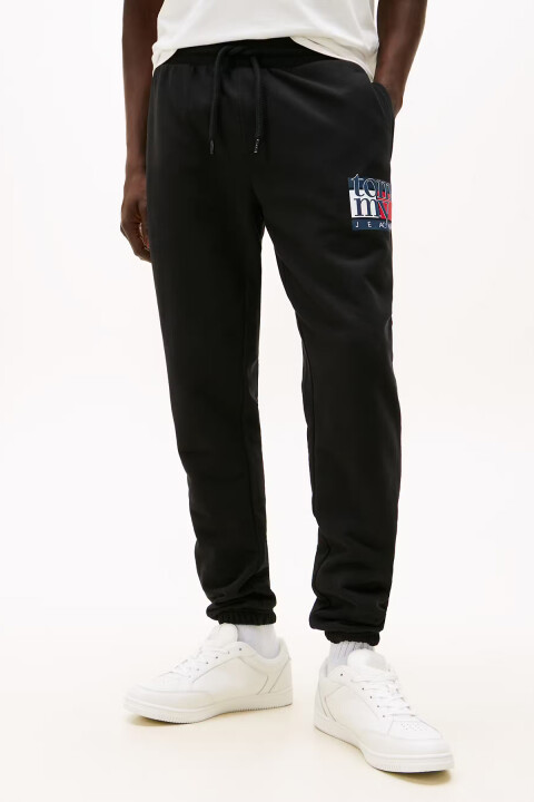 Erkek Logo Baskılı Eşofman Altı – Siyah 