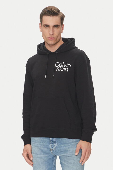 Erkek LS EU 350 Terry Kapüşonlu Sweatshirt - Siyah 