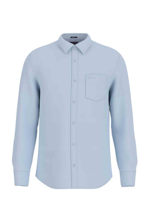 Erkek LS Napa Linen Shirt Gömlek - Açık Mavi 
