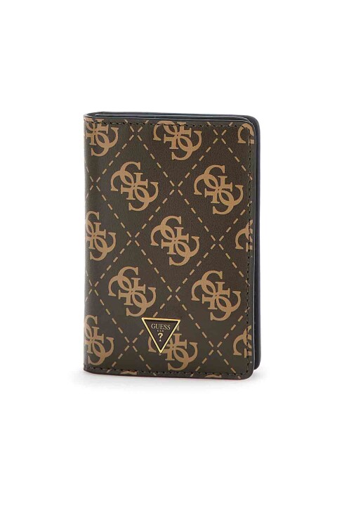 Erkek Madrid Flat Card Hol Cüzdan - Kahverengi 