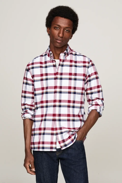 Erkek Medıum Chk Herıtage Oxf Rf Shrt Casual Gömlek - Kırmızı 