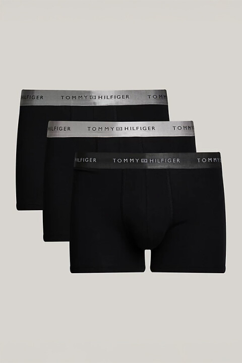 Erkek Metalik Logolu Boxer - Siyah 