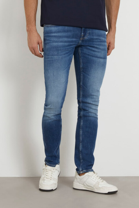 Erkek Miami Skinny Jean Pantolon - Mavi 