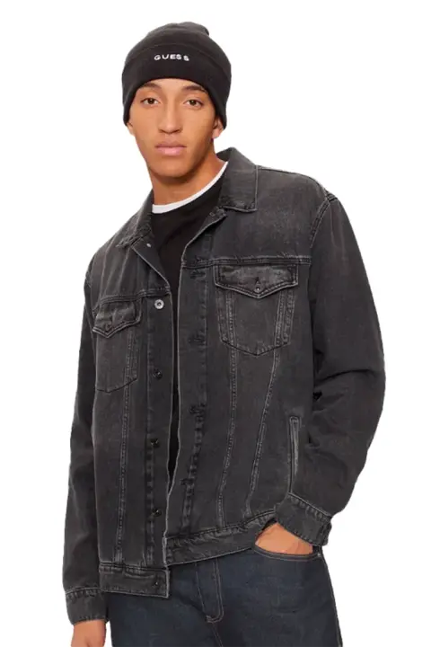 Erkek Mıto Guess Yazılı Bere - Siyah 