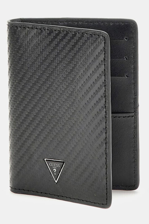 Erkek Mito Deri Kartlık - Siyah 