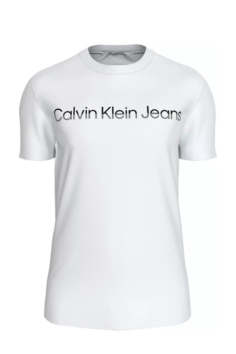 Erkek Mıxed Instıtutıonal Logo Tee Tişört-Beyaz 