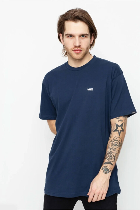 Erkek Mn Left Chest Logo Fit T-Shirt - Lacivert 