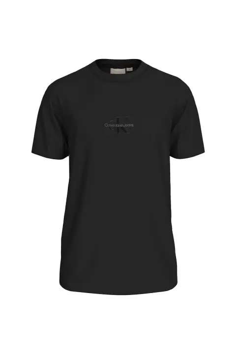 Erkek Monologo T-Shirt - Siyah 