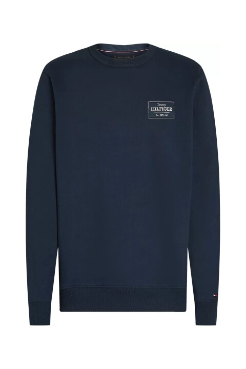 Erkek Monotype Label Sweatshirt - Lacivert 