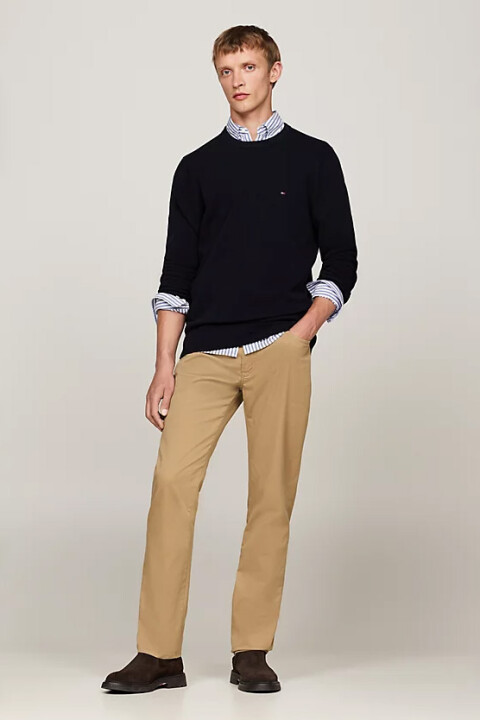 Erkek Nakış Dokulu Kazak - Lacivert 