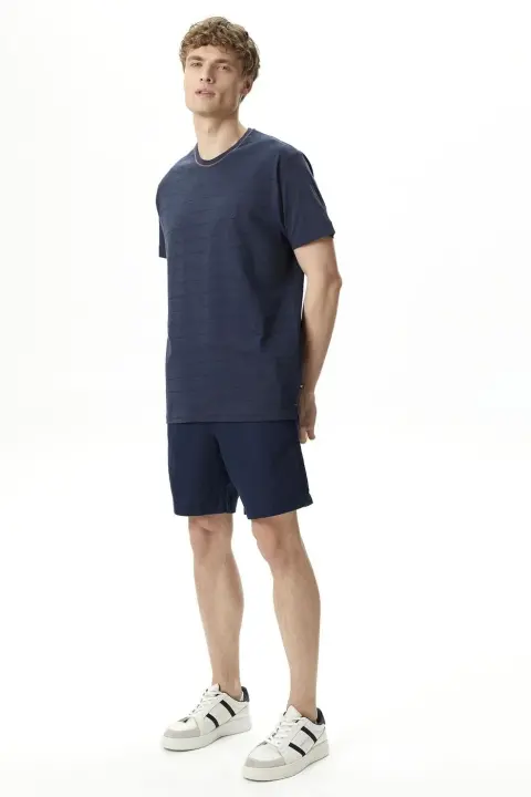 Erkek Nautica Classic Fit Bermuda - Lacivert 