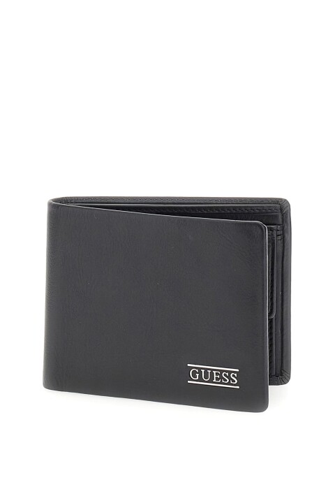 Erkek New Boston Deri Cüzdan - Siyah 