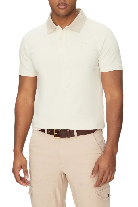 Erkek Nolan Polo T-Shirt - Krem 