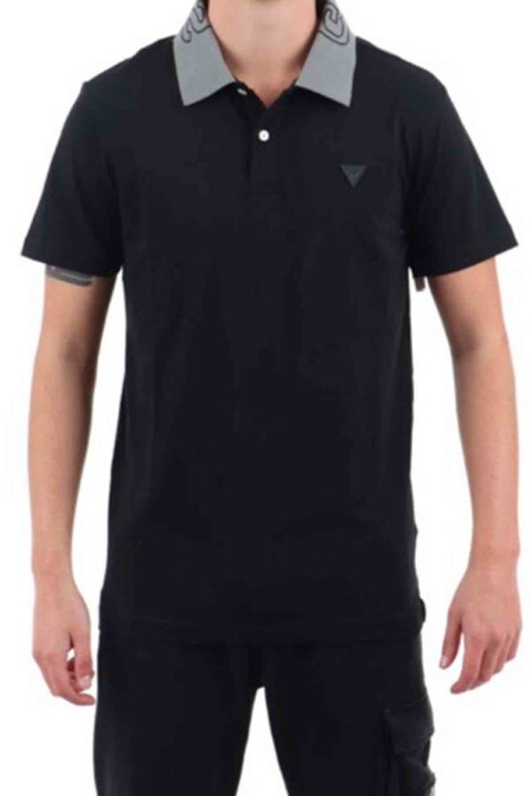 Erkek Nolan SS Polo Yaka T-Shirt - Siyah 