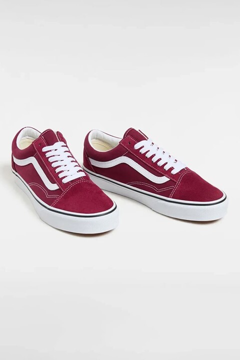 Erkek Old Skool Sneaker - Bordo 