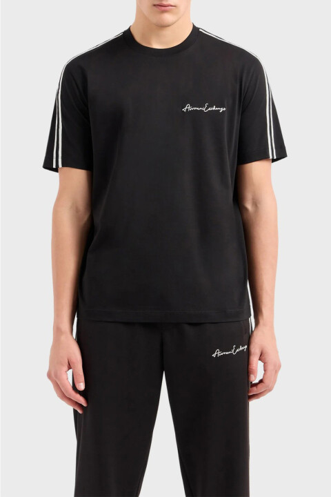 Erkek Pamuklu Regular Fit Bisiklet Yaka T Shirt - Siyah 