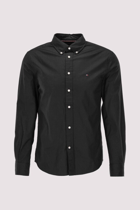 Erkek Poplin Solid Gömlek - Siyah 