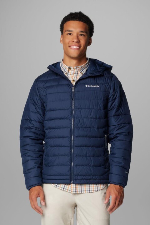 Erkek Powder Lite II Kapüşonlu Mont - Lacivert 