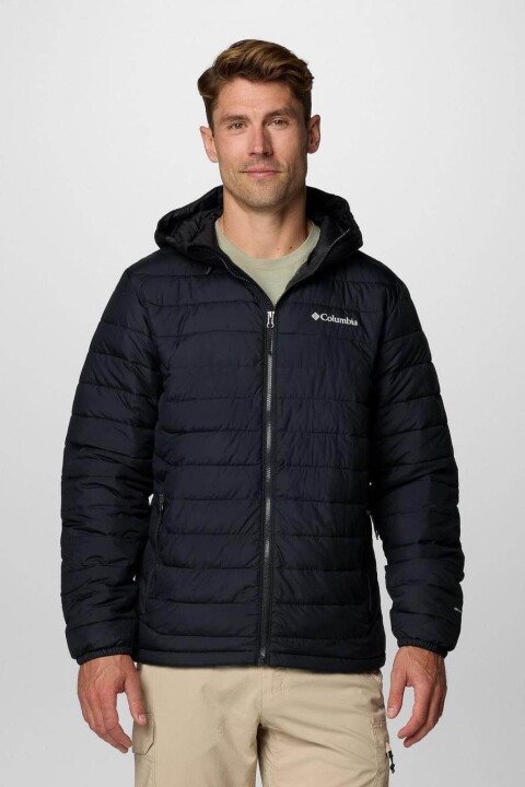 Erkek Powder Lite II Kapüşonlu Mont - Siyah 