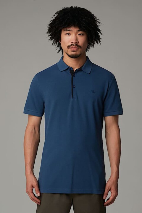 Erkek Premium Slim Polo T-Shirt - Mavi 
