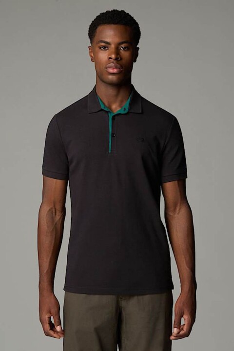 Erkek Premium Slim Polo T-Shirt - Siyah 