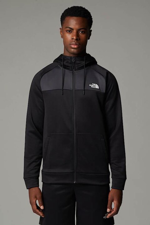 Erkek Reaxion Polar Tam Boy Fermuarlı Kapüşonlu Üst - Siyah 