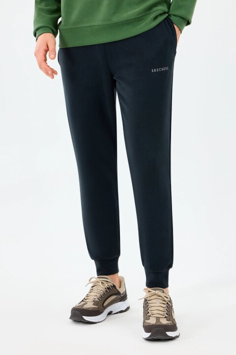 Erkek Regular Fit Modal Karışımlı Soft Touch Jogger Eşofman Altı - Siyah 