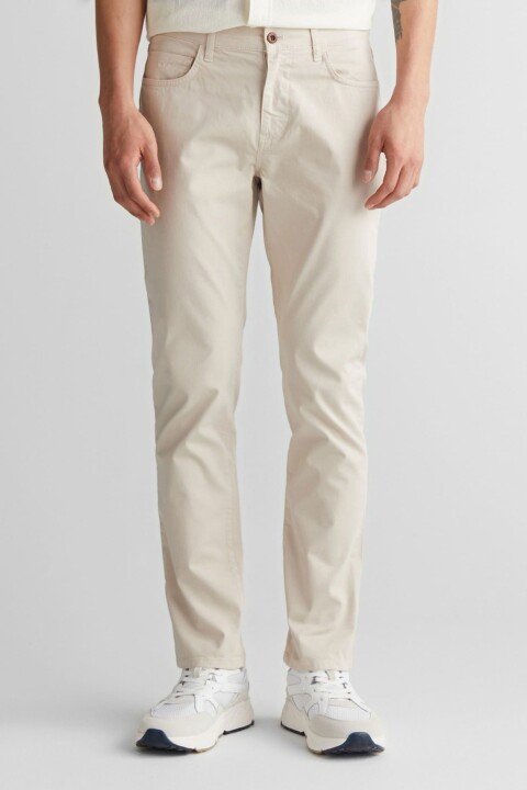 Erkek Regular Fit Pantolon - Bej 