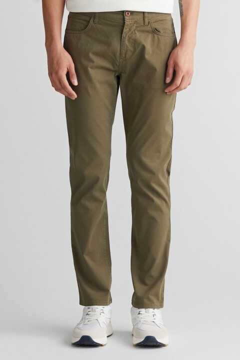 Erkek Regular Fit Pantolon - Yeşil 