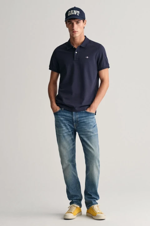 Erkek Regular Fit Polo T-Shirt - Lacivert 
