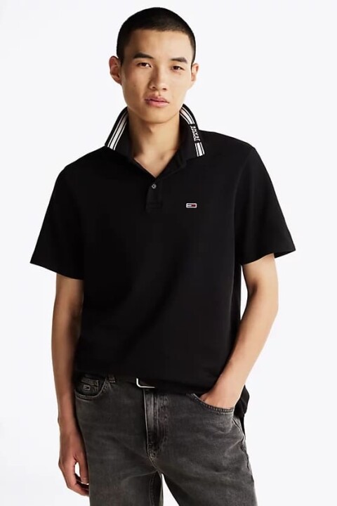 Erkek Regular Fit Polo T-Shirt - Siyah 