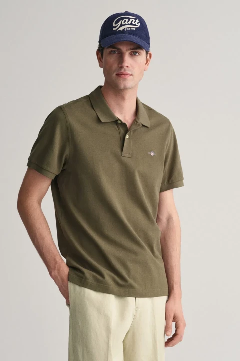 Erkek Regular Fit Polo T-Shirt - Yeşil 