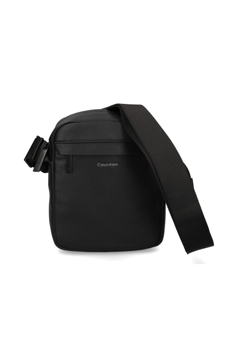 Erkek Reporter Çapraz Askılı Çanta - Siyah 