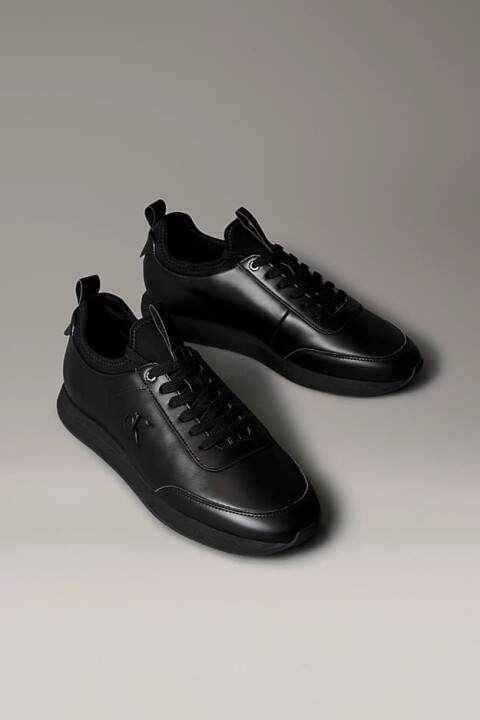 Erkek Retro Koşu Tarzı Sneaker - Siyah 