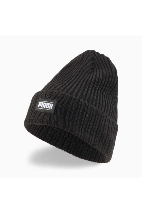 Erkek Ribbed Classic Cuff Beanie - Siyah 