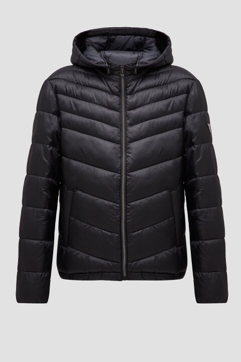 Erkek Ripstop Erkek Mont - Siyah 