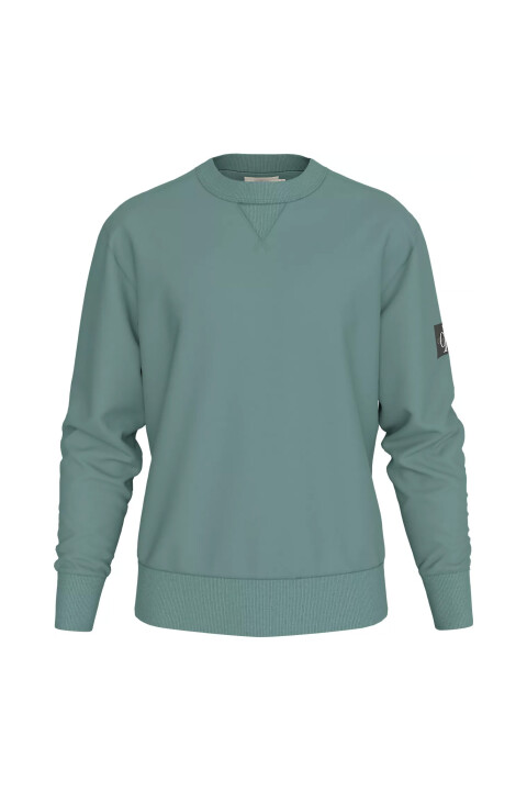 Erkek Rozetli Sweatshirt - Deniz Mavisi 